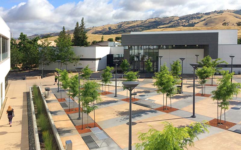 Evergreen Valley College Arts Plaza, Landscape Architect San Jose