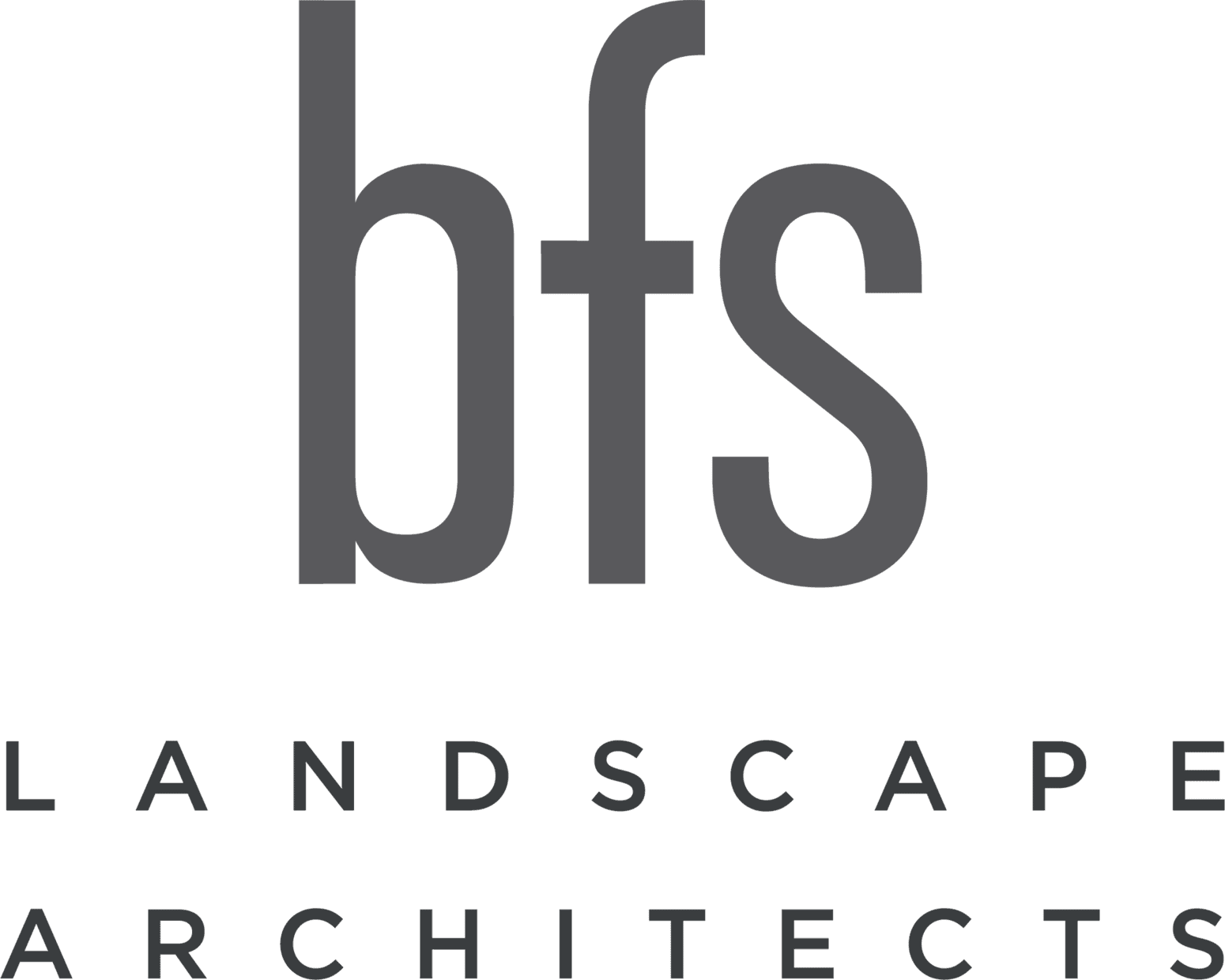 Bfs Landscape Architects Wordmark Grayscale