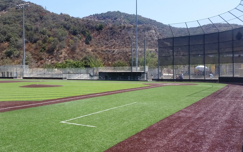Ball Field With Synthetic Turf