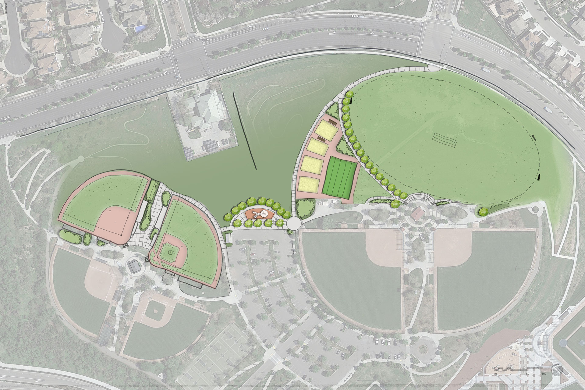 Fallon Sports Park Site Plan Rendering